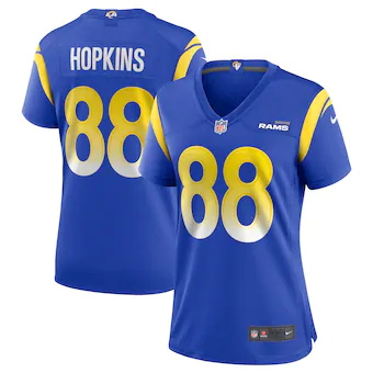 womens nike brycen hopkins royal los angeles rams game jers